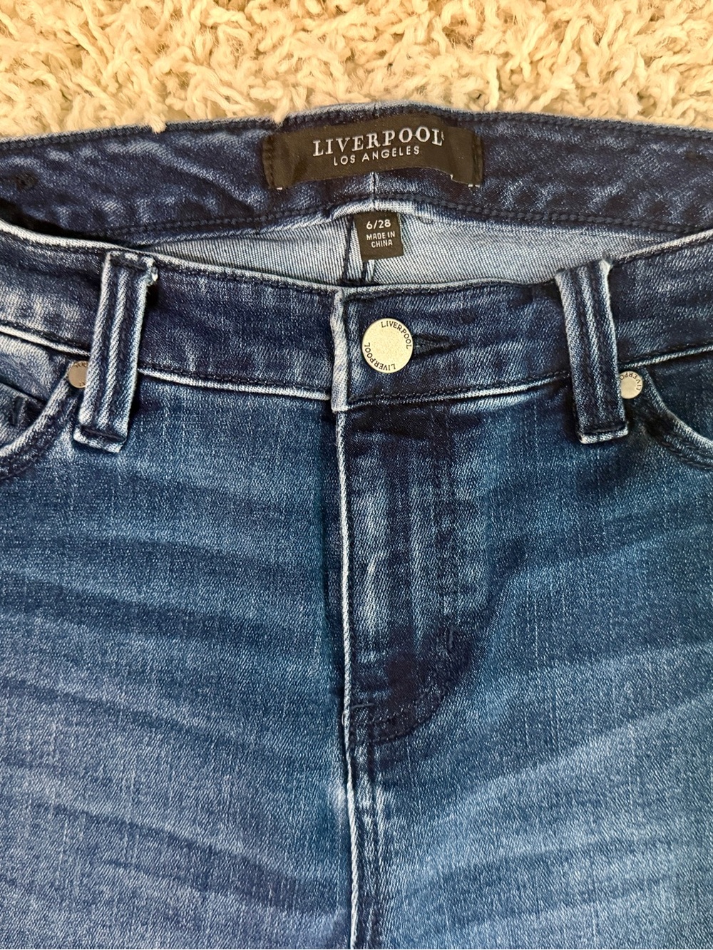 Liverpool Lucy Bootcut Jeans Indigo Wash Size 6 EUC - Picture 6 of 9